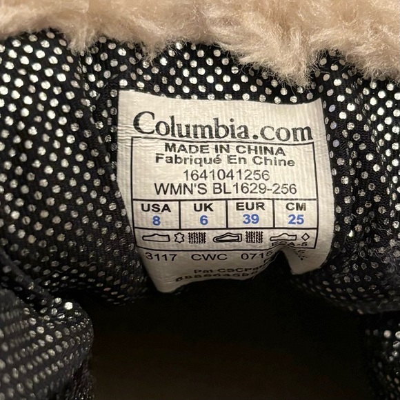 Columbia Warm Winter Boot Women’s Omni Grip heat 200Gr Thinsulate Size 8 Brown - Picture 8 of 9